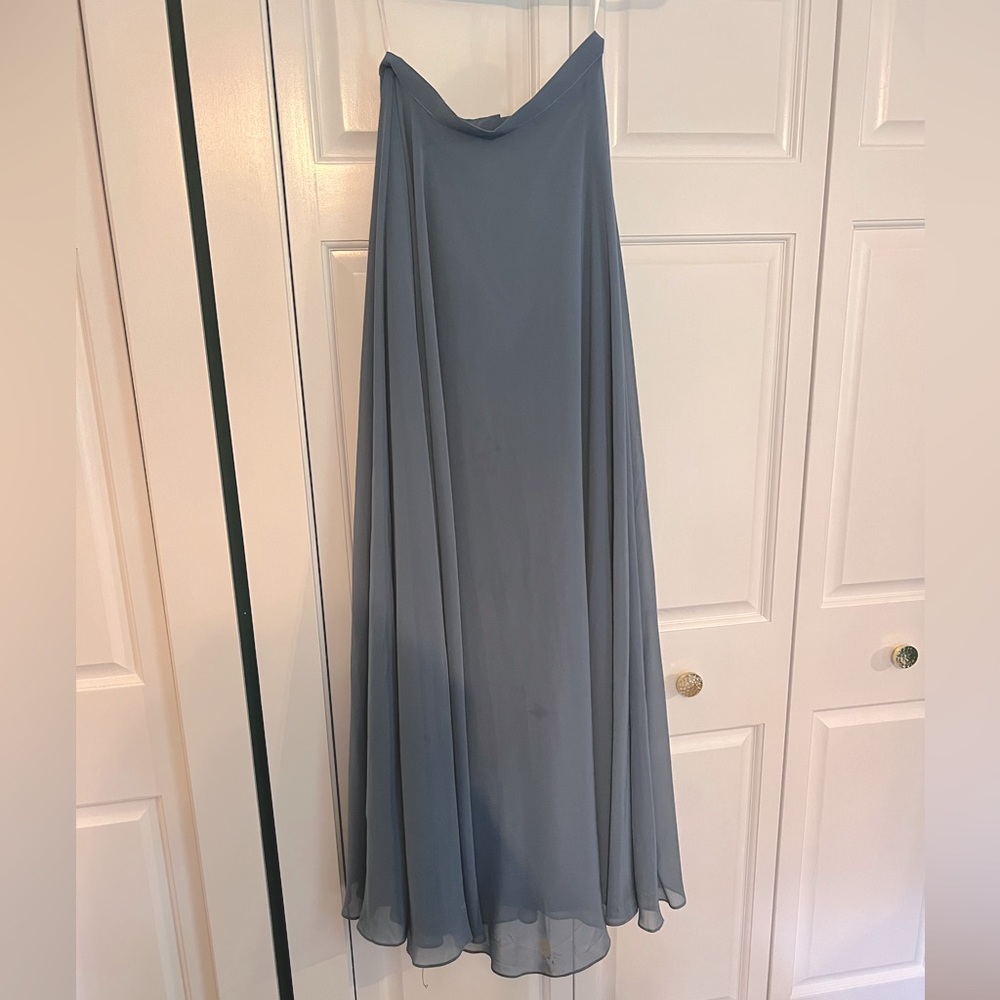 Revelry Dusty Blue Chiffon Maxi Skirt. Great Condition.